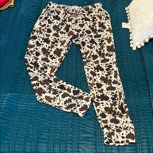 Cow Print Lounge Pants Joggers
